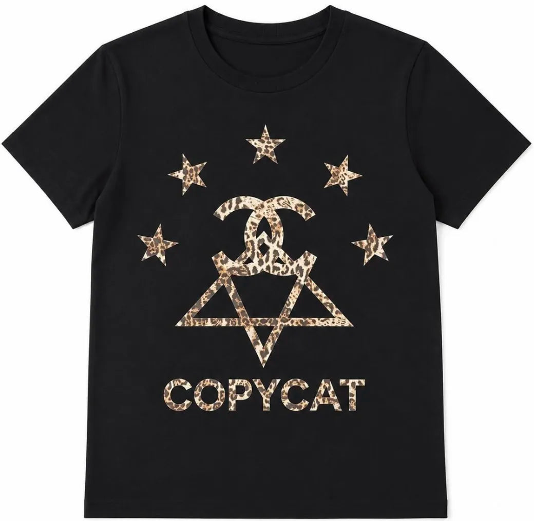 Copycat Tee — Noir Léopard