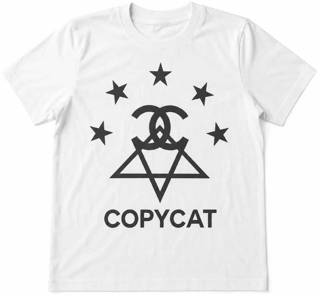 Copycat Tee — Blanc Monochrome